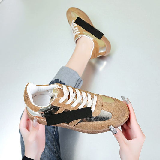 Women's Flat Niche Design Retro Genuine Soft Sneakers