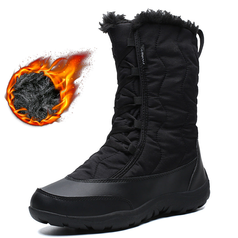 Village Fleece Lined Padded Warm Keeping Snow Boots