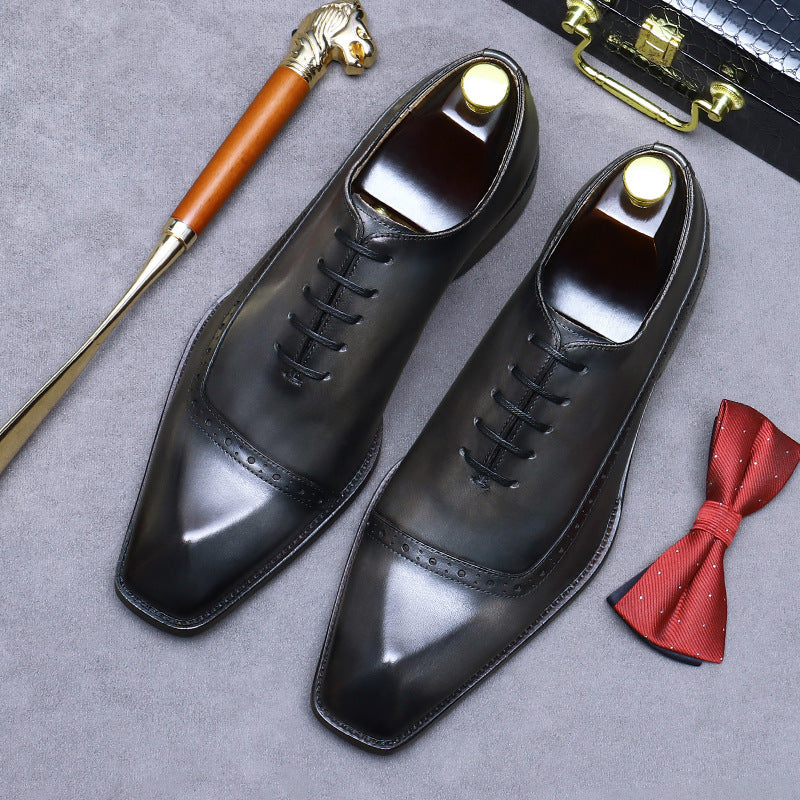Men's Big Promotion Business Formal Wear Genuine England Leather Shoes