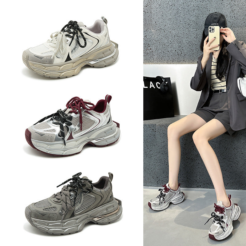Women's Dad Autumn Korean Style Breathable Lightweight Sneakers