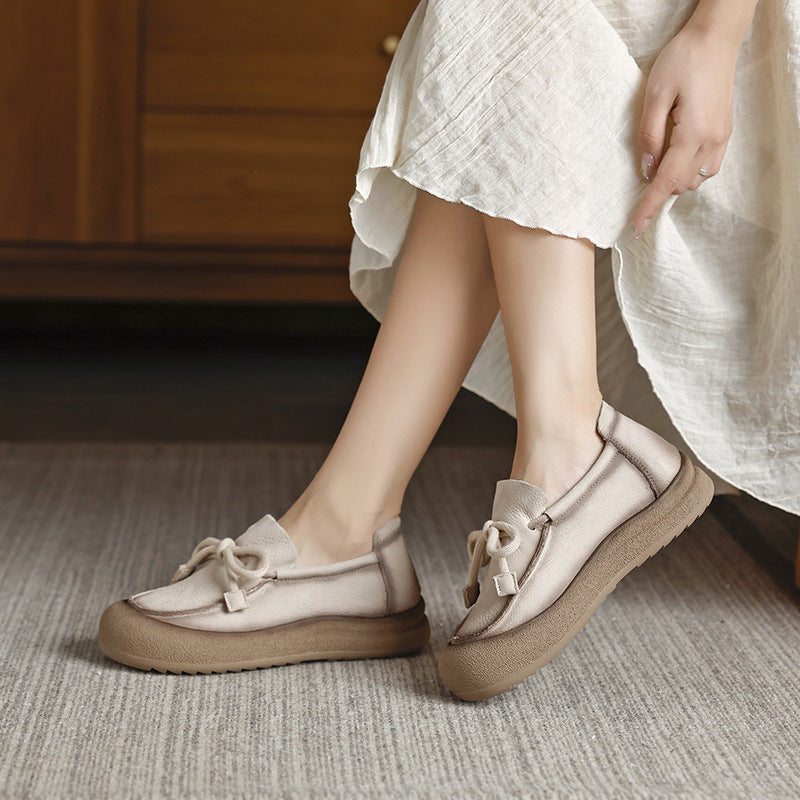 Women's Retro Handmade Genuine Soft Bottom Surface Women's Casual Shoes