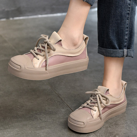 Women's Pumps Round Toe Platform Soft Versatile Casual Shoes