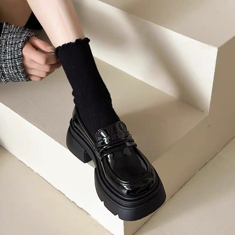 Women's Style Genuine Thick Bottom Chunky Inner Loafers