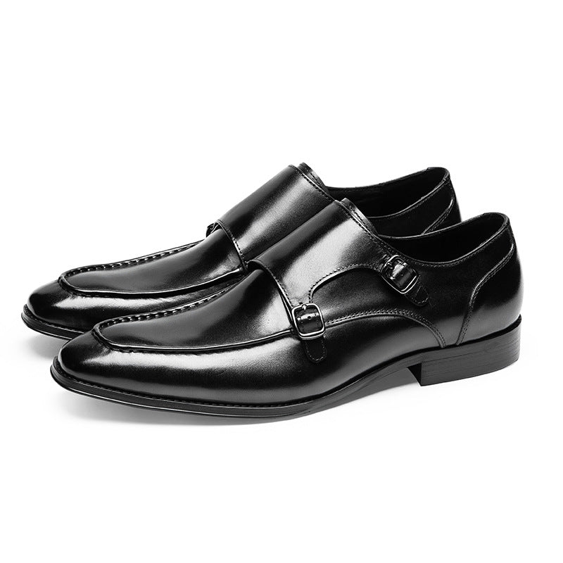 Men's Delivery Within Hours Business Formal Wear Cowhide Leather Shoes