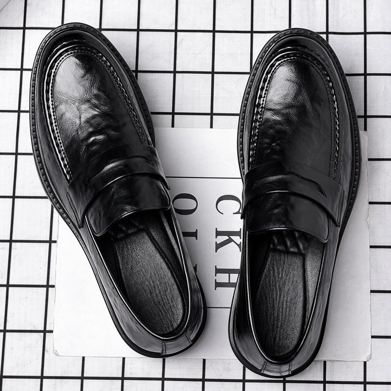Men's Soft Bottom Surface Formal Wear Trendy Leather Shoes