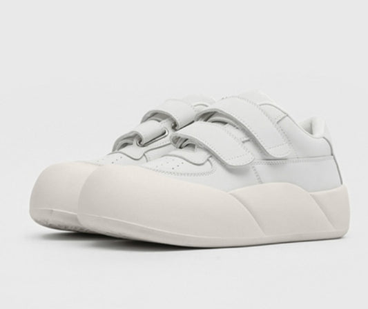 Ugly Cute Big Head Bread Thick Bottom Niche Velcro Sneakers