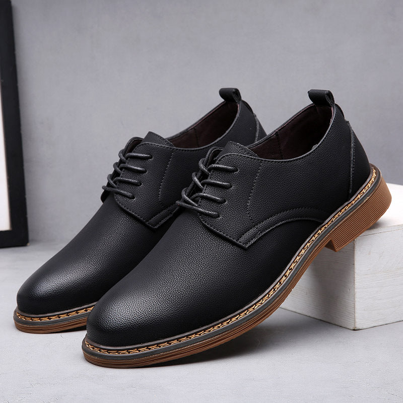 Men's Formal Korean Beef Tendon Trendy Business Men's Casual Leather Shoes