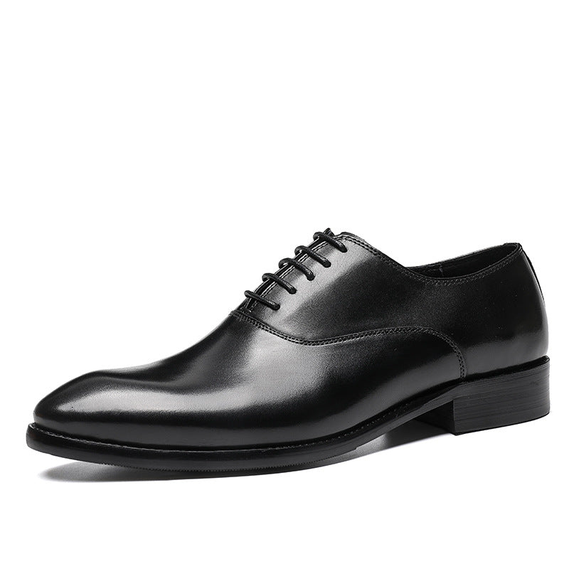 Men's Formal Genuine England Style Pointed Business Leather Shoes