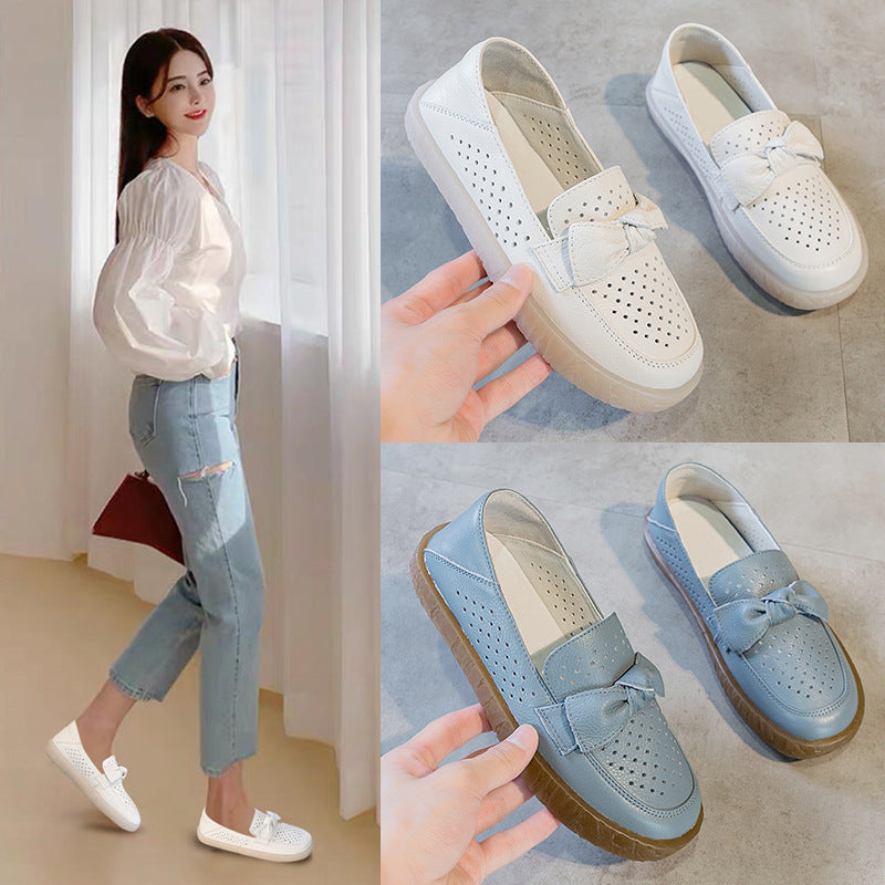 Women's Nurse Mom Genuine Hole Top Layer Sandals