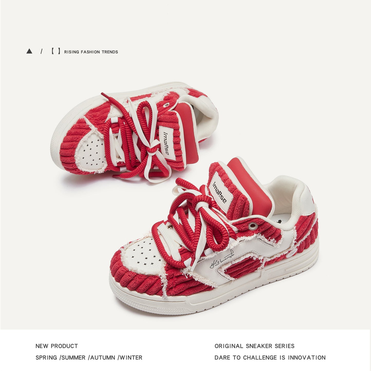 Women's & Men's Special Edition Teacher's Double Tongue Trendy Sneakers