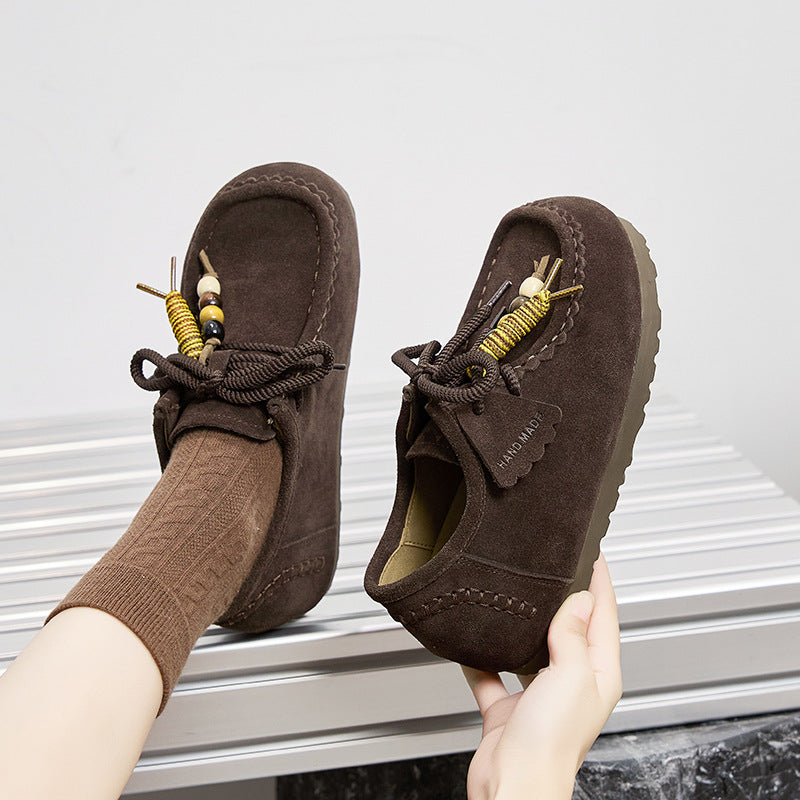 Women's Height Increasing Insole All-inclusive Autumn Kangaroo Women's Casual Shoes