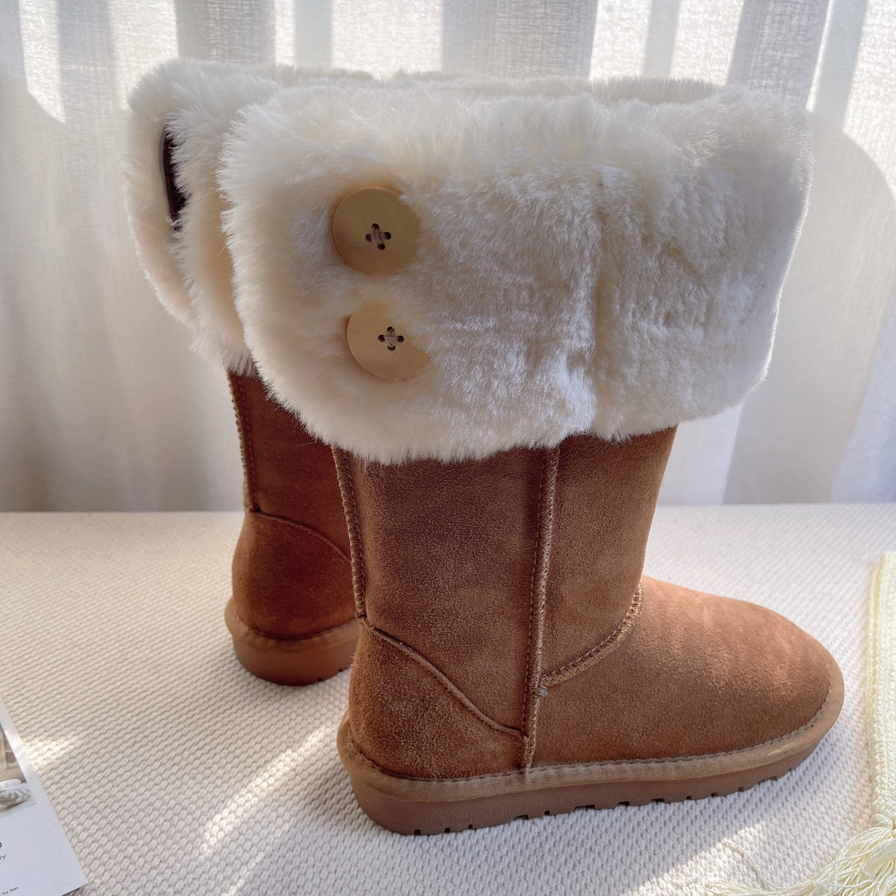 Women's Miss Fur Winter Veet Padded Slimming Snow Boots