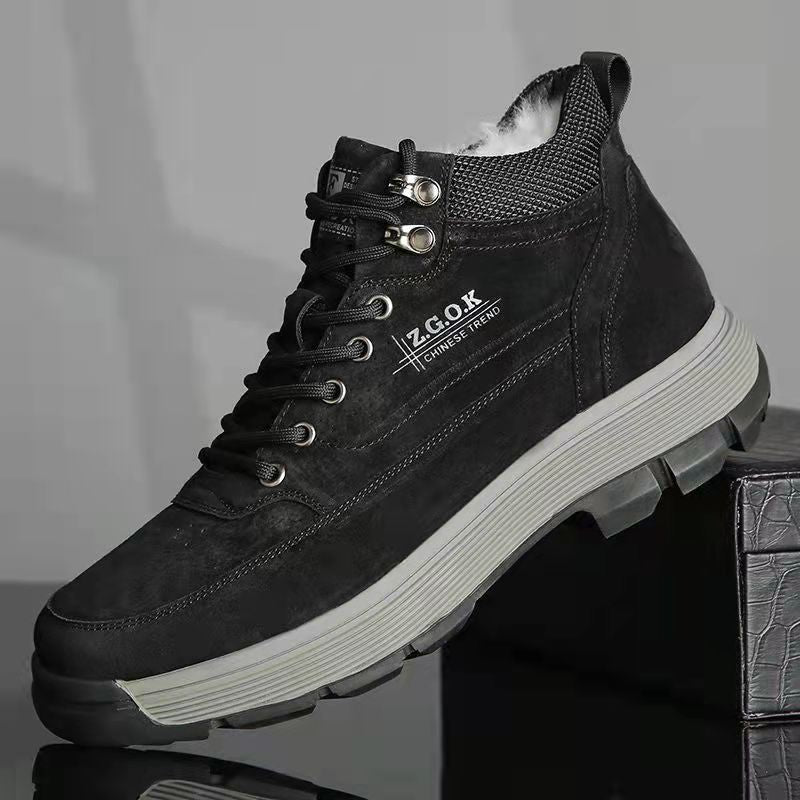 Men's Cotton Winter Plus Veet Thick British Men's Shoes
