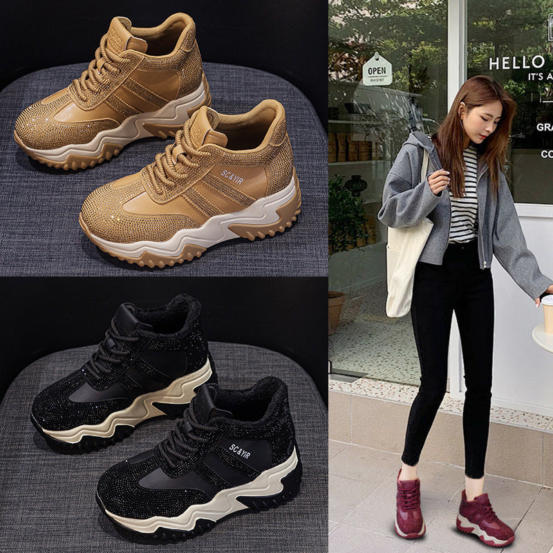 Women's Dad Winter Versatile Thick Bottom Small Classic Women's Casual Shoes