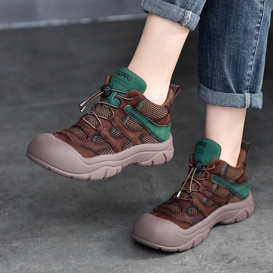 Toe Middle High Top Soft Bottom Casual Shoes