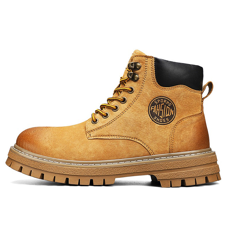 Men's Spring Oversized Martin Worker Widened Trendy Boots