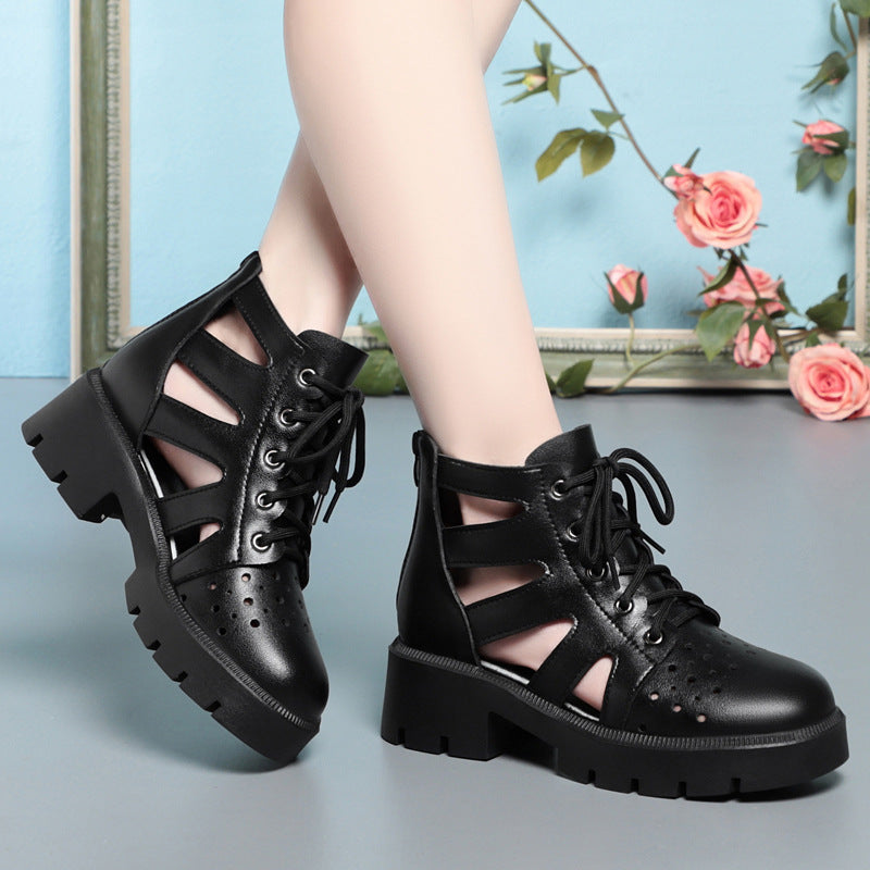Women's Genuine Mesh Martin Summer Thin Breathable Sandals