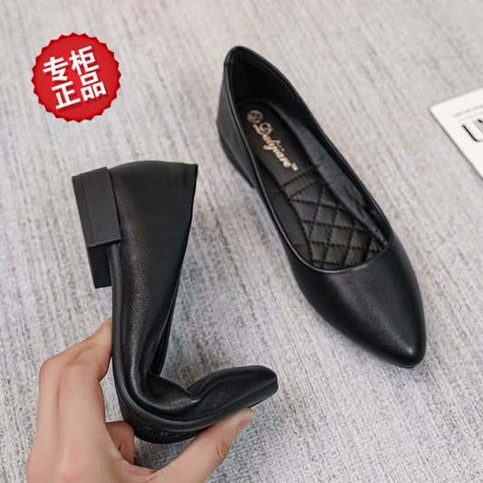 Women's Summer Business Clothes Pointed Toe Thick Soft Bottom Casual Shoes