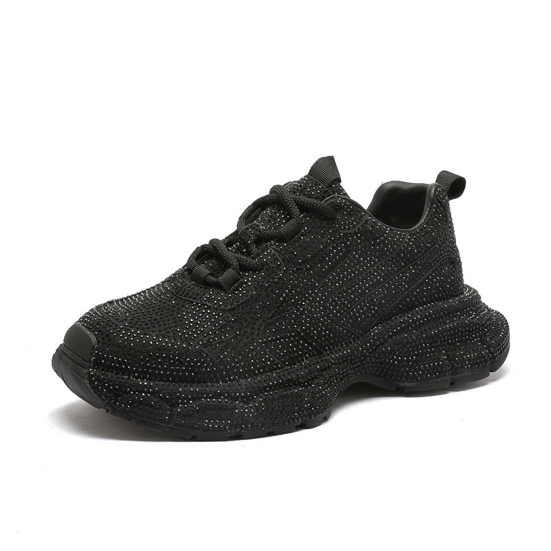 Women's Diamond Paris Dad Spring Thick Bottom Sneakers