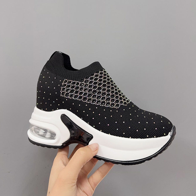 Women's Autumn Lightweight Breathable Running Air Cushion Casual Shoes