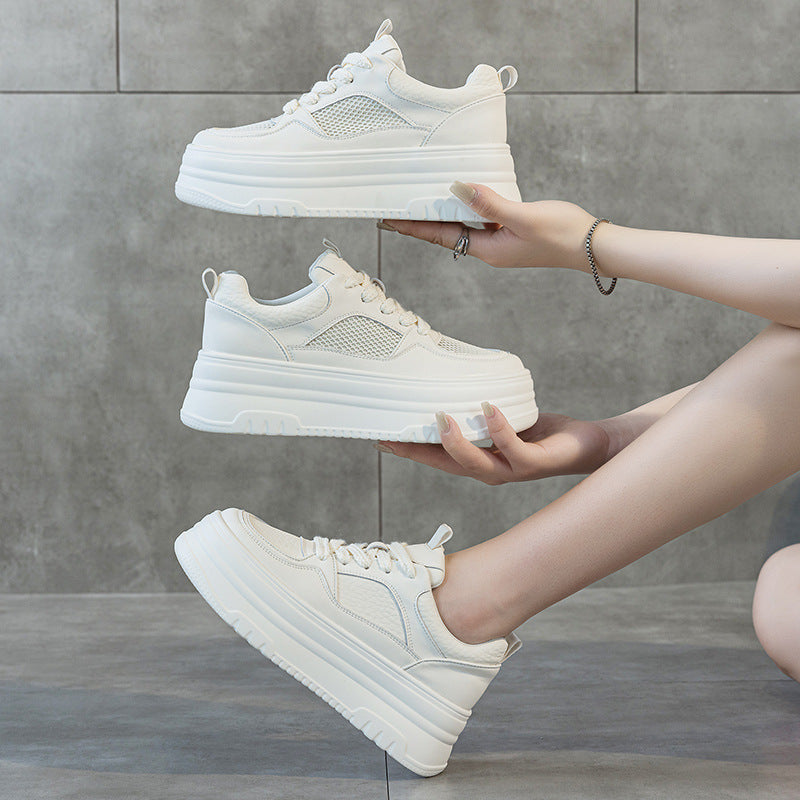 Women's White Summer Breathable Mesh Lightweight Soft Casual Shoes