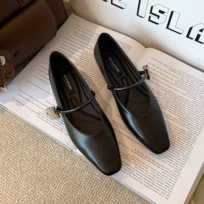 Women's French Style Temperament Pumps Strap Plus Women's Shoes