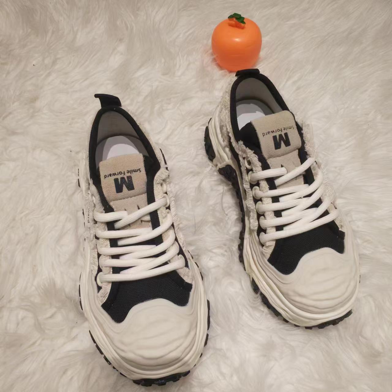 Women's Bottom Ugly Cute Fried Street Beggar Canvas Shoes