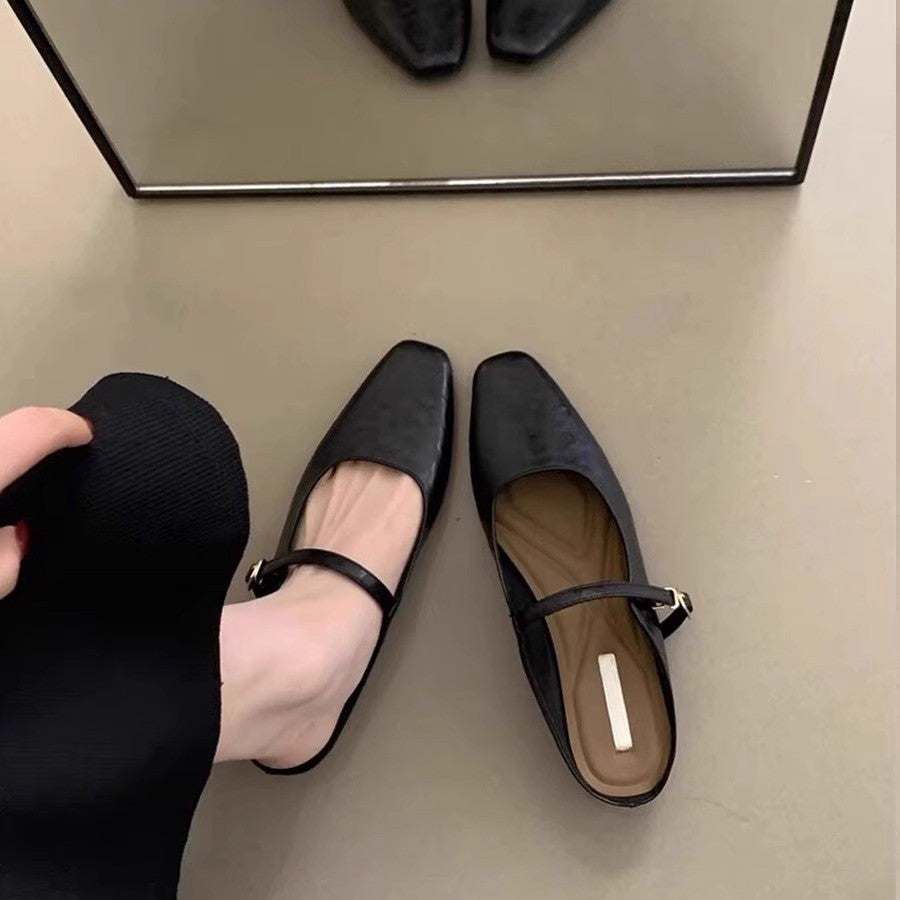 Women's Half Summer Outdoor Wear Korean Style Slippers