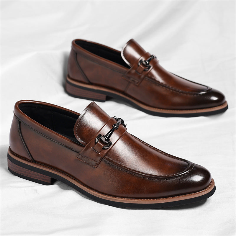 Men's Large Size European Style Oxford Pointed Men's Business Leather Shoes
