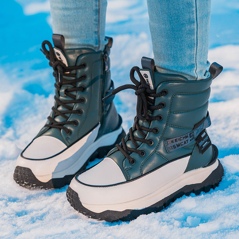 Women's Fashion Cotton Warm Thickened Winter Platform Boots