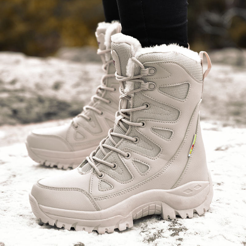 Women's & Men's Spring Fashion Outdoor Hiking Platform Fleece-lined Men's Shoes