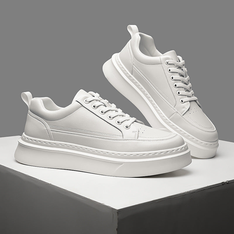 Men's White Autumn Fashion Retro Sports Lightweight Men's Board Shoes