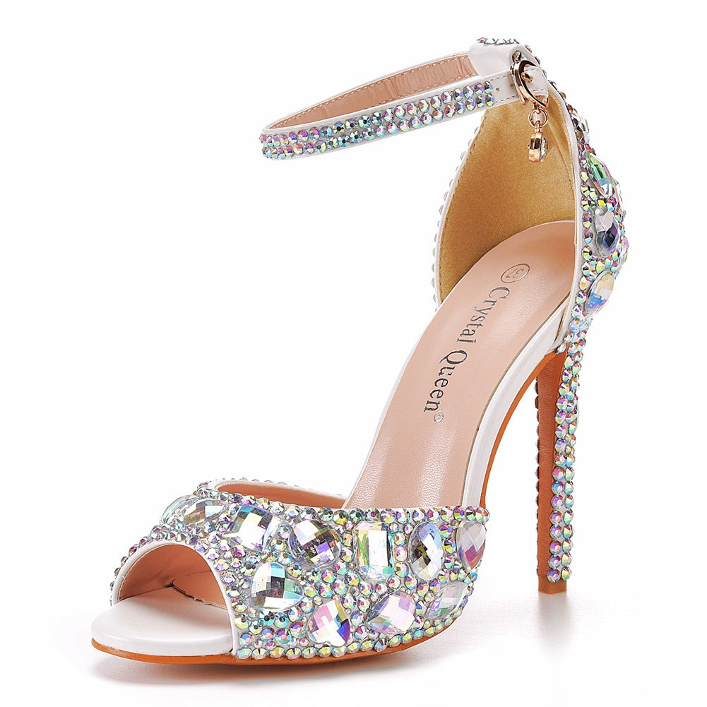 High-heeled Shallow Mouth Strap Plus Size Heels