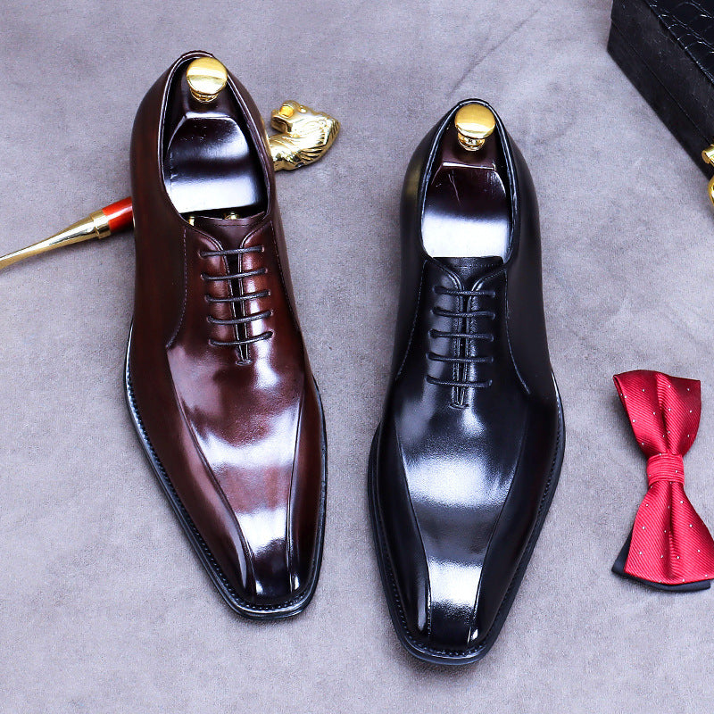 Men's Distribution Exclusive Genuine Business Formal British Leather Shoes