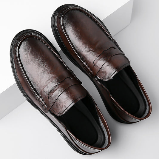 Men's Soft Bottom Business Trendy Slip-on British Loafers