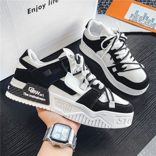 Men's Spring Trendy Niche Platform Panda Board Casual Shoes