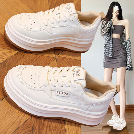 Women's White Spring Flat Korean Style Versatile Casual Shoes