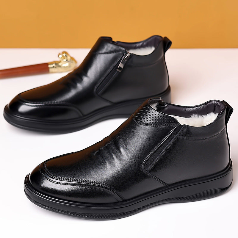 Men's Winter Cotton Dad Wool Warm Real Men's Shoes