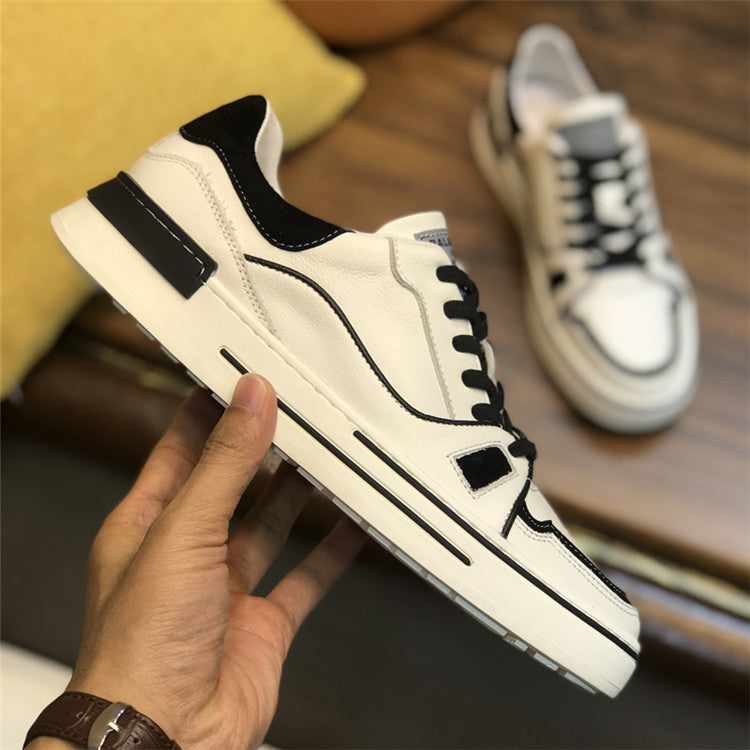 Men's European Goods Trendy White Color Matching Sneakers