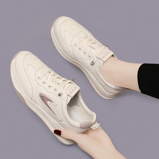 Women's Beautiful Surface Breathable Fashion Thick-soled Sneakers
