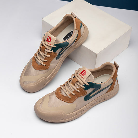 Men's Breathable Running Summer Thin Deodorant Cloth Canvas Shoes