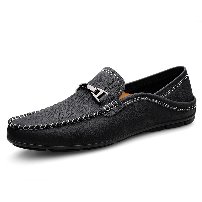 Women's & Men's Lazy Driving Slip-on Cowhide Surface Plus Casual Shoes