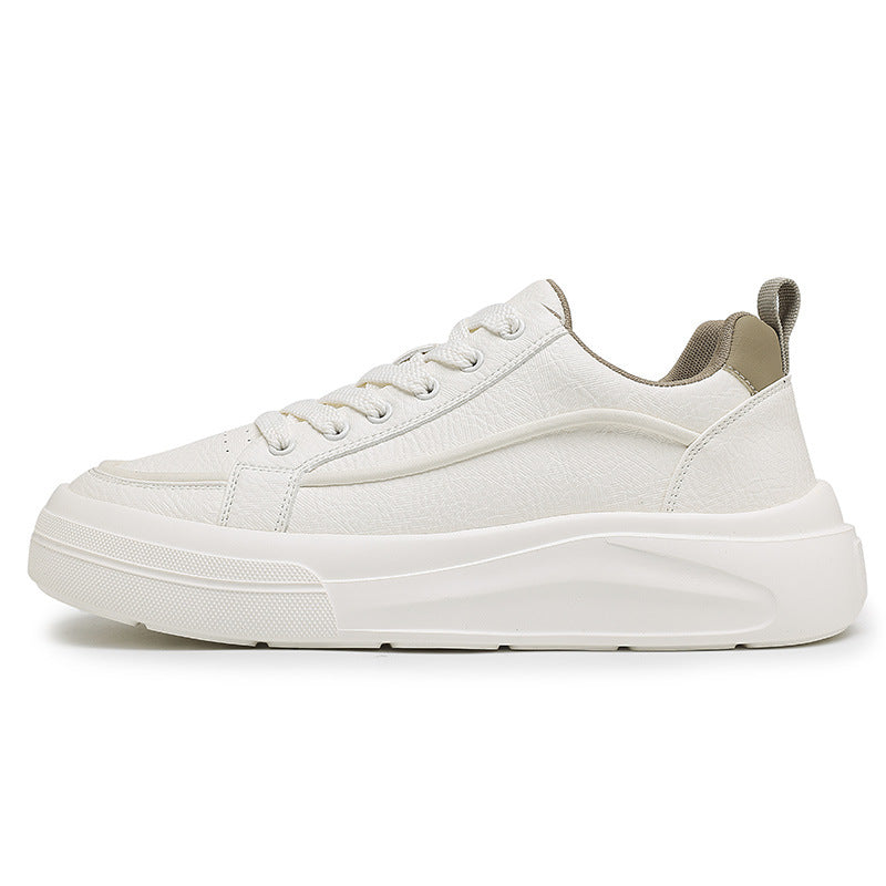 Men's Spring White Fashion Trendy Youth Board Sneakers