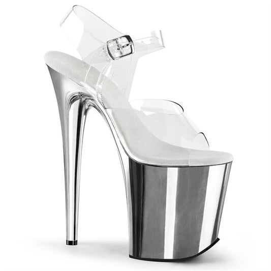 Women's Summer Platform Chunky Crystal High Fairy Heels