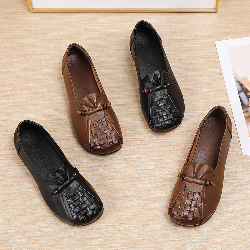 Women's Genuine Soft Bottom Slip-on Surface Lightweight Women's Casual Shoes
