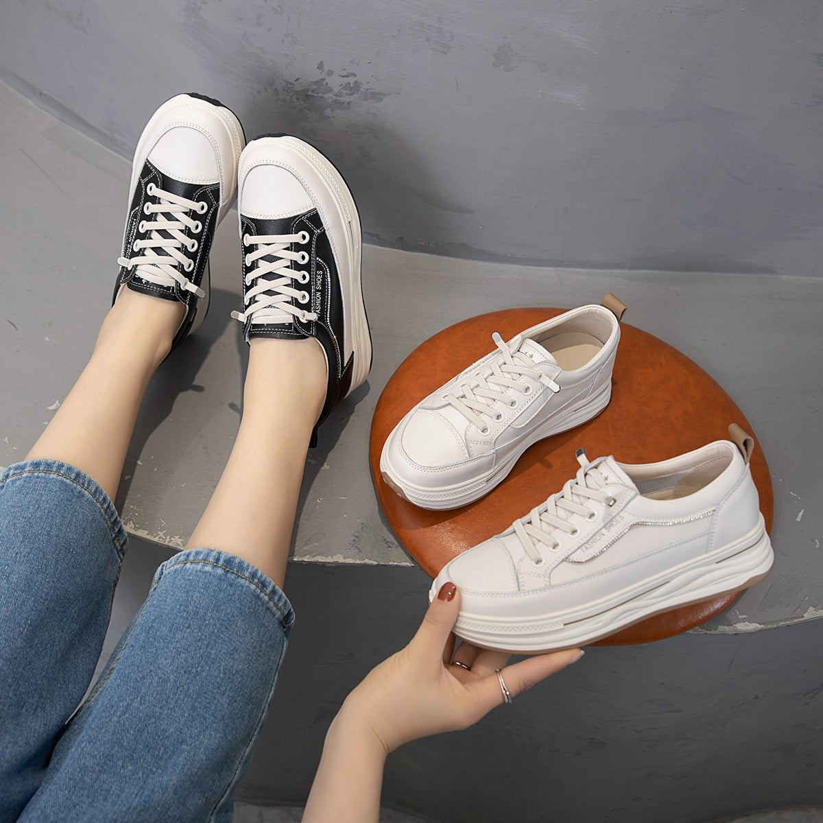 Women's Double Packaging Rhinestone Elastic Band Slip-on Lazy Women's Casual Shoes