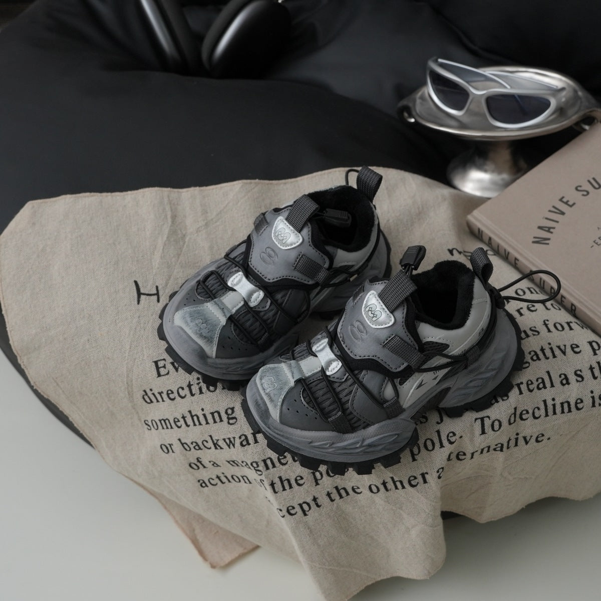 Unique Trendy Retro Clunky Spring Boys Kid's Sneakers