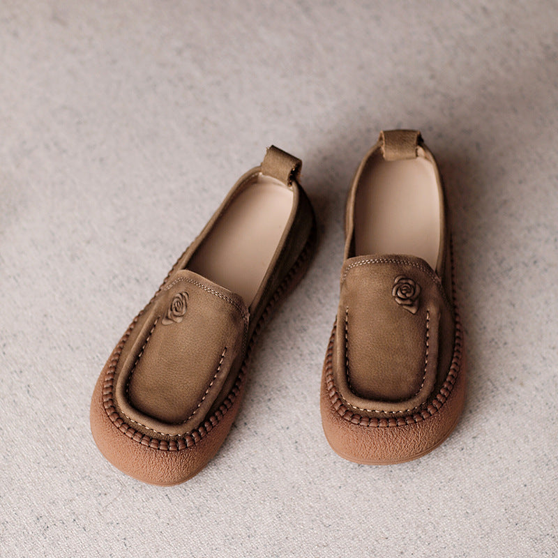 Women's Retro Authentic Mom Soft Bottom Surface Slip-on Women's Casual Shoes
