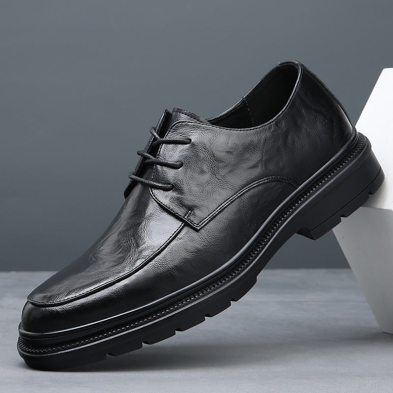Men's Genuine Breathable Business Formal Wear Versatile Leather Shoes