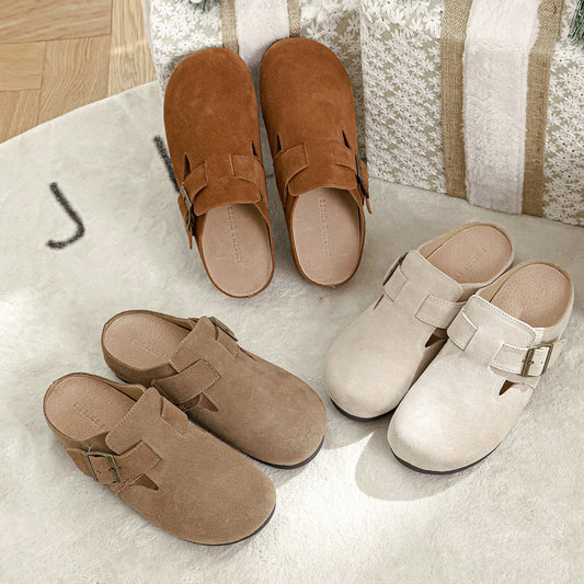 Bottom Closed Toe Half Inner Height Increase Slippers